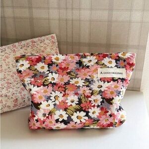 Floral Cosmetic Bag